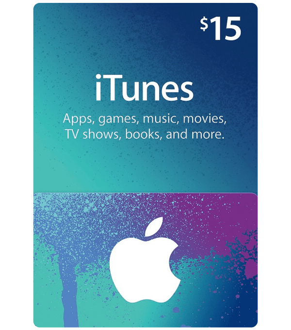 carte itunes 15$