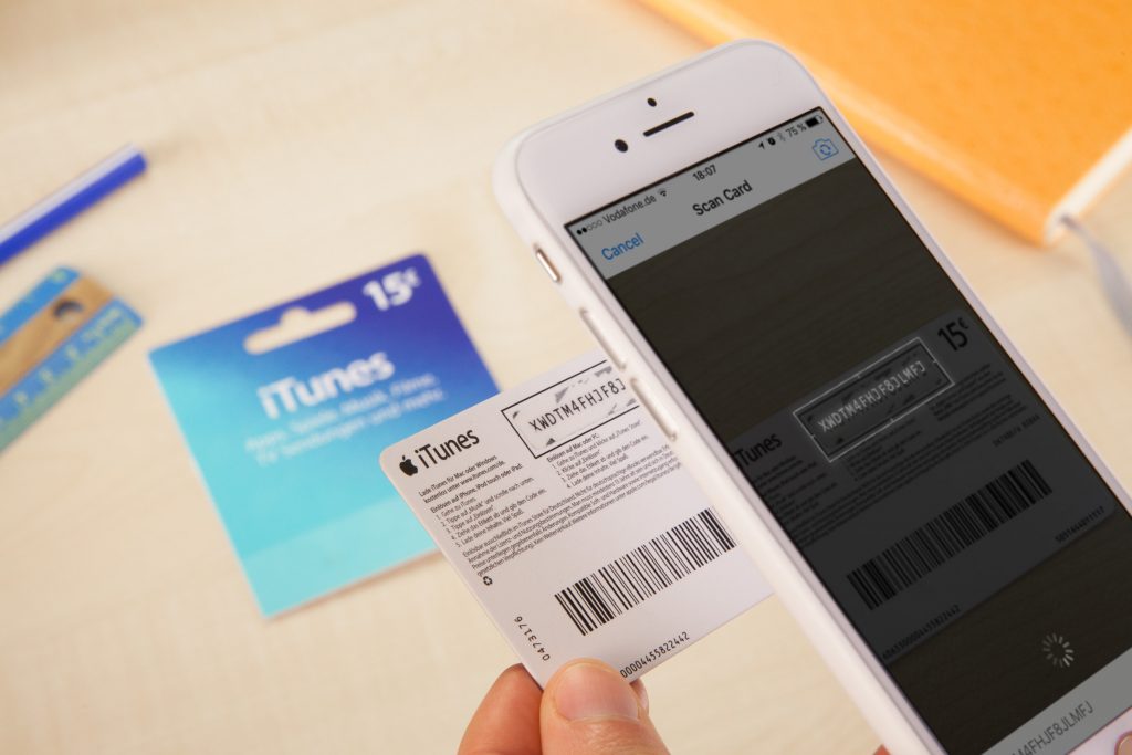 utiliser une carte itunes