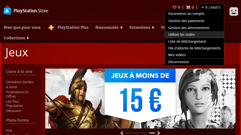 Carte PlayStation Store 25€  PSN 25€ au meilleure Prix au Maroc