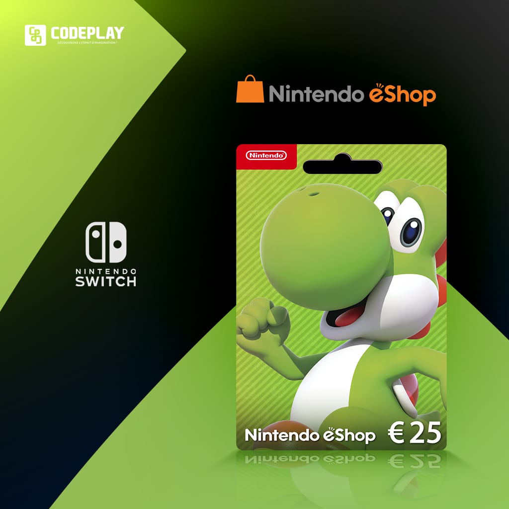 Achetez Nintendo eShop Card 25€ - Codeplay Maroc