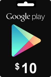 Carte Google Play 10$